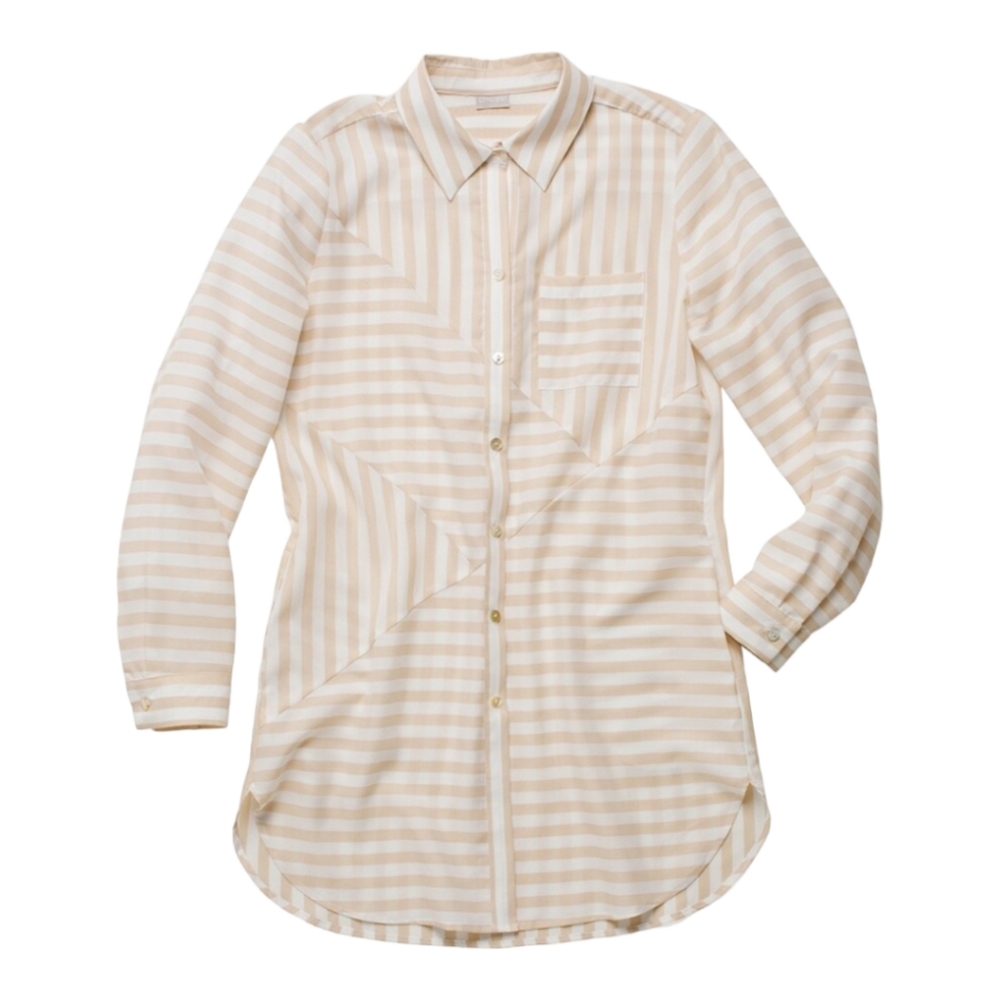Chico's 4 striped spliced tunic XXL 20